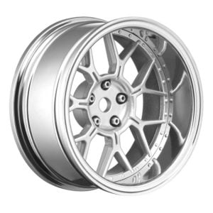 Louise R/C 14 Spoke Matte Silver 1/10 Drift Wheel, 2, 4, 6, 8mm Offset, 12mm Hex, 4pcs