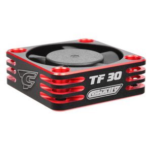 Corally Ultra High Speed Cooling Fan TF-30 w/BEC Connector 30mm Color Black-Red