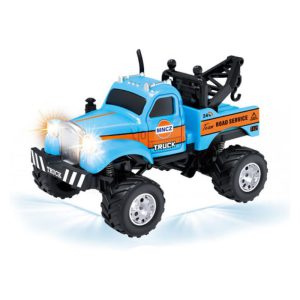 RC PRO 1/64 Q-version Rescue Vehicle with App Control in Blue and Orange.
