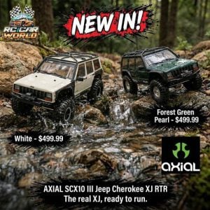 RC Car World: The Best RC Cars, Trucks and Drift Cars 1 New In: Axial SCX10 III Jeep Cherokee XJ RTR White and Green
