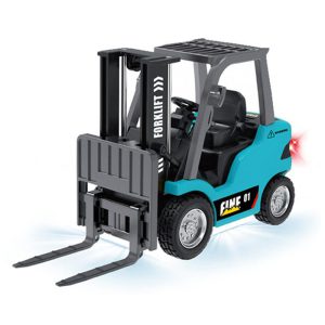 1/64 RC PRO R/C Forklift with App Control in light blue.