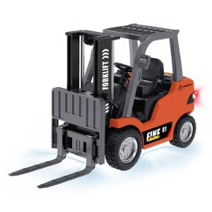 1/64 RC PRO R/C Forklift with App Control Orange featuring an orange finish and app control operation.