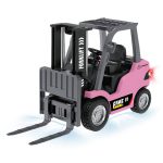 1/64 RC PRO R/C Forklift with App Control in pink.