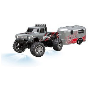 Gray 1/64 RC PRO R/C Truck with Trailer and App Control.