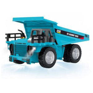 Light blue 1/64 RC PRO R/C Micro Dump Truck with app control.