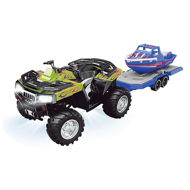 rcphg4-433grn.jpg 1/64 RC PRO R/C ATV with Jetski and App Control Green