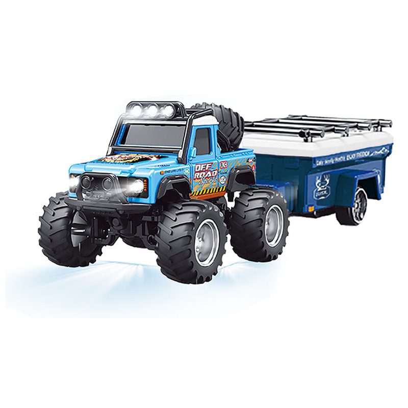 rcphg4-478dkbl.jpg 1/64 RC PRO R/C Jeep with Trailer and App Control Dark Blue