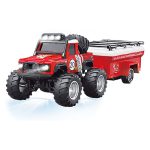 1/64 RC PRO R/C Jeep with Trailer and App Control Red