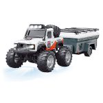 1/64 RC PRO R/C Jeep with Trailer and App Control White