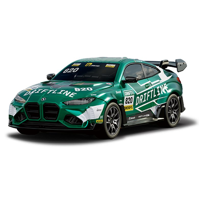 rcpk43-06s4.jpg 1/43 RC PRO BMW M4 Coupe G82 R/C Drift Car in Green/White.
