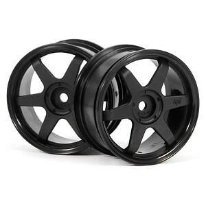 HPI Racing TE37 Wheel 26mm Black 0mm Offset Fits 26mm Tire
