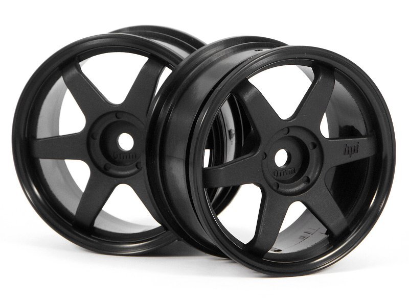 HPI Racing TE37 Wheel 26mm Black 0mm Offset Fits 26mm Tire