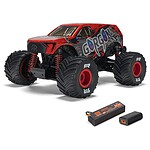 1/16 Arrma Gorgon Grom 4X4 RTR Brushed Monster Truck Red w/Battery and Charger 1/16 Arrma Gorgon Grom 4X4 RTR Brushed Monster Truck Red w/Battery and Charger