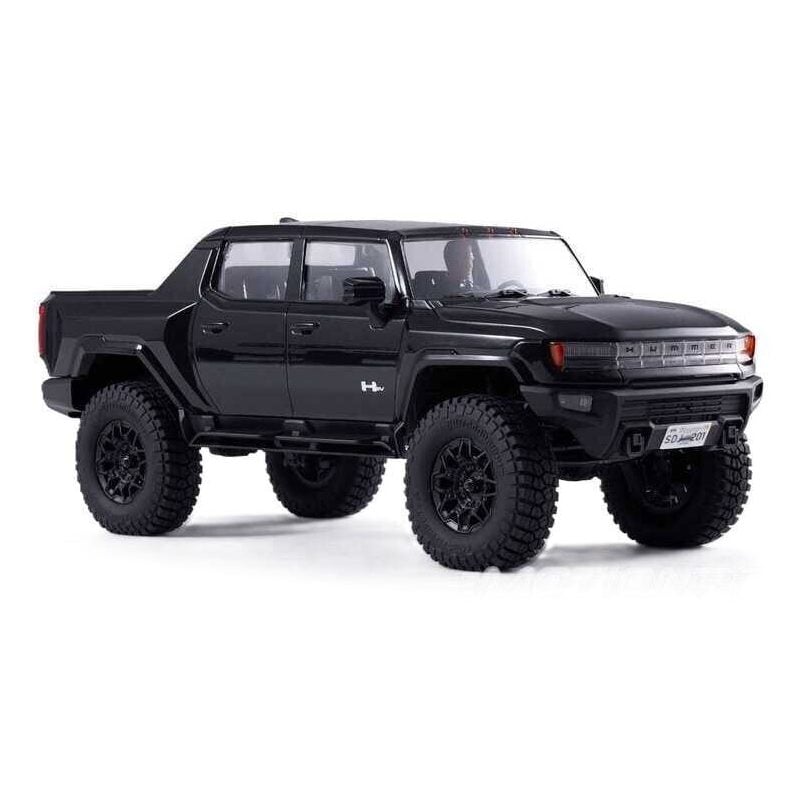 1/18 FMS FCX18 Hummer EV Pickup Truck RTR Black FMS11852RTRBK