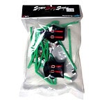 Cre8ve Green RC Drift Car Scale Roll Cage & Performance Exhaust Set CR8-PART31