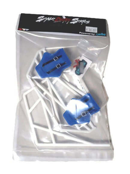 Cre8ve White & Blue RC Drift Car Scale Roll Cage CR8-PART44