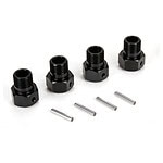 Losi Wheel Hex Black & Pin (4): MTXL,DBXL-E LOS252050