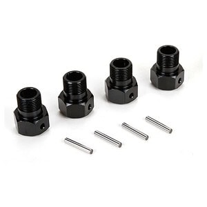 Losi Wheel Hex Black & Pin (4): MTXL,DBXL-E LOS252050