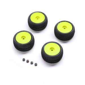 Pro-Line OE Blockade Tire Wheel Yellow Mounted: Micro-T PRO-2632