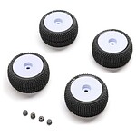 Pro-Line OE Blockade Tire Wheel White Mounted: Micro-T PRO-2633