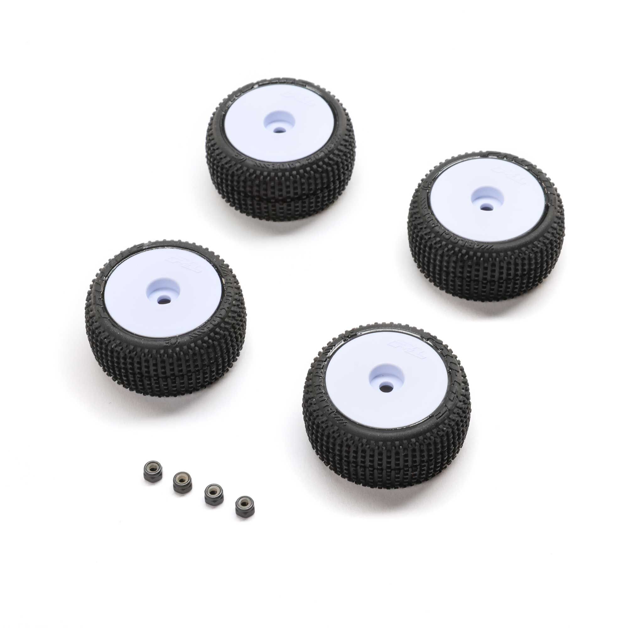 Pro-Line OE Blockade Tire Wheel White Mounted: Micro-T PRO-2633 - pro-2633_a0_y7ffe9ao1 Pro-Line OE Blockade Tire Wheel White Mounted: Micro-T PRO-2633