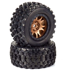 Pro-Line Limited Edition Badlands MX43 Pro-Loc F/R Mounted 24mm Bronze/Black Impulse (2): X-MAXX PRO1013115