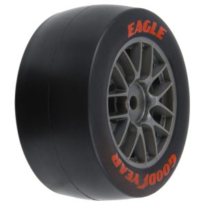 RC car tire featuring Eagle Goodyear branding, ideal for remote control racing enthusiasts.