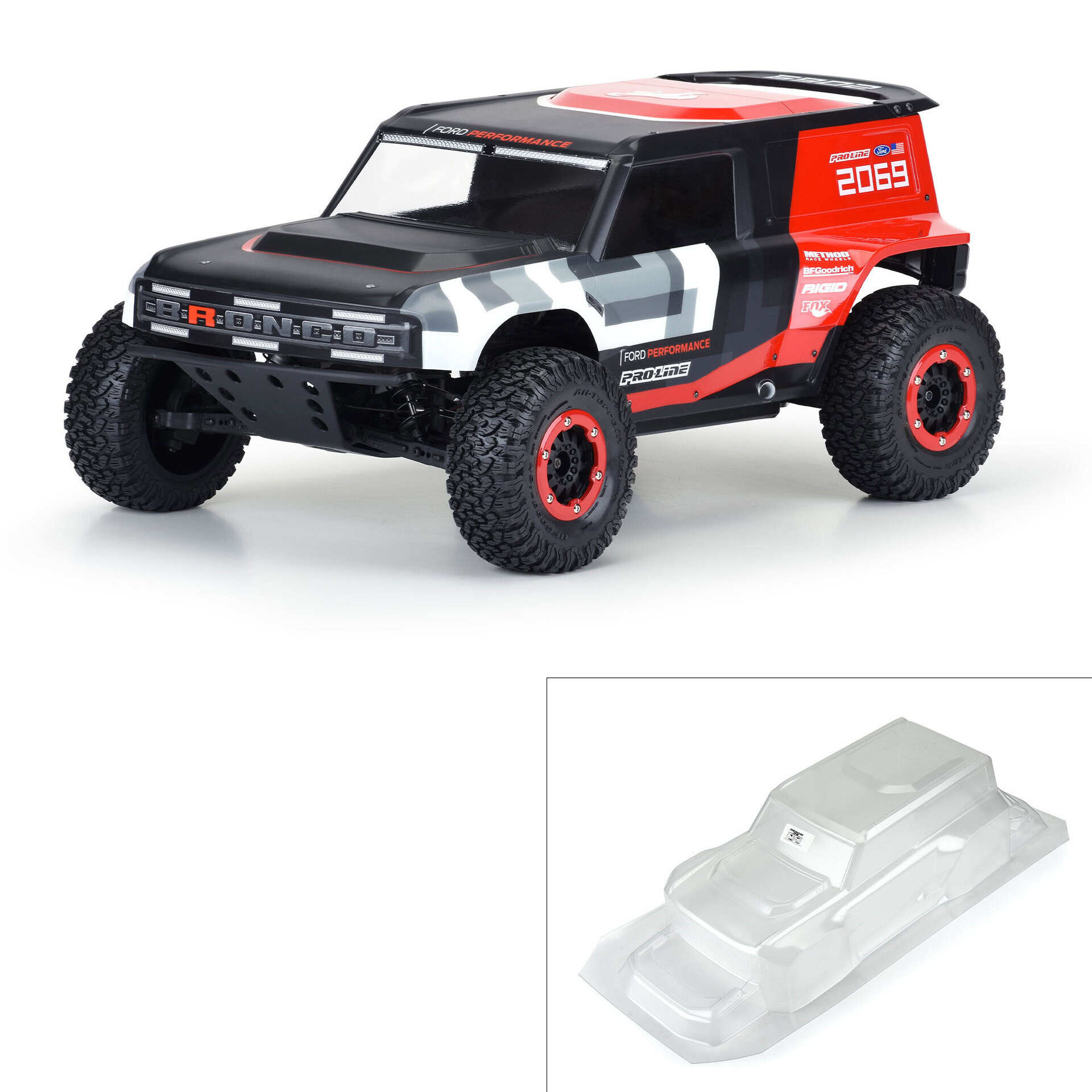Pro-Line 2021 Ford Bronco (fits Traxxas TRX-4 Redcat GEN8) PRO358600 Body (Clear)