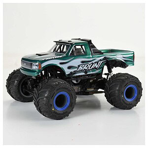 RC monster truck with big tires, off-road capable, high-performance remote control vehicle for hobbyists and racing.