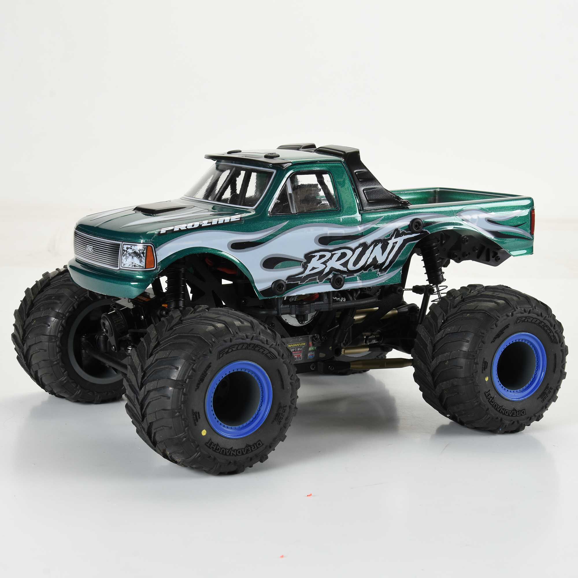 RC monster truck with big tires, off-road capable, high-performance remote control vehicle for hobbyists and racing.