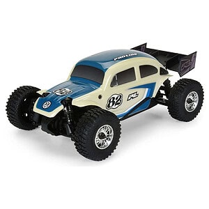 Pro-Line Arrma Typhon Grom Class 1 VW Bug Race Body Conversion Kit (Blue) w/Pre-Mounted Flat Iron Tires (4) PRO368000T1 Pre-Painted