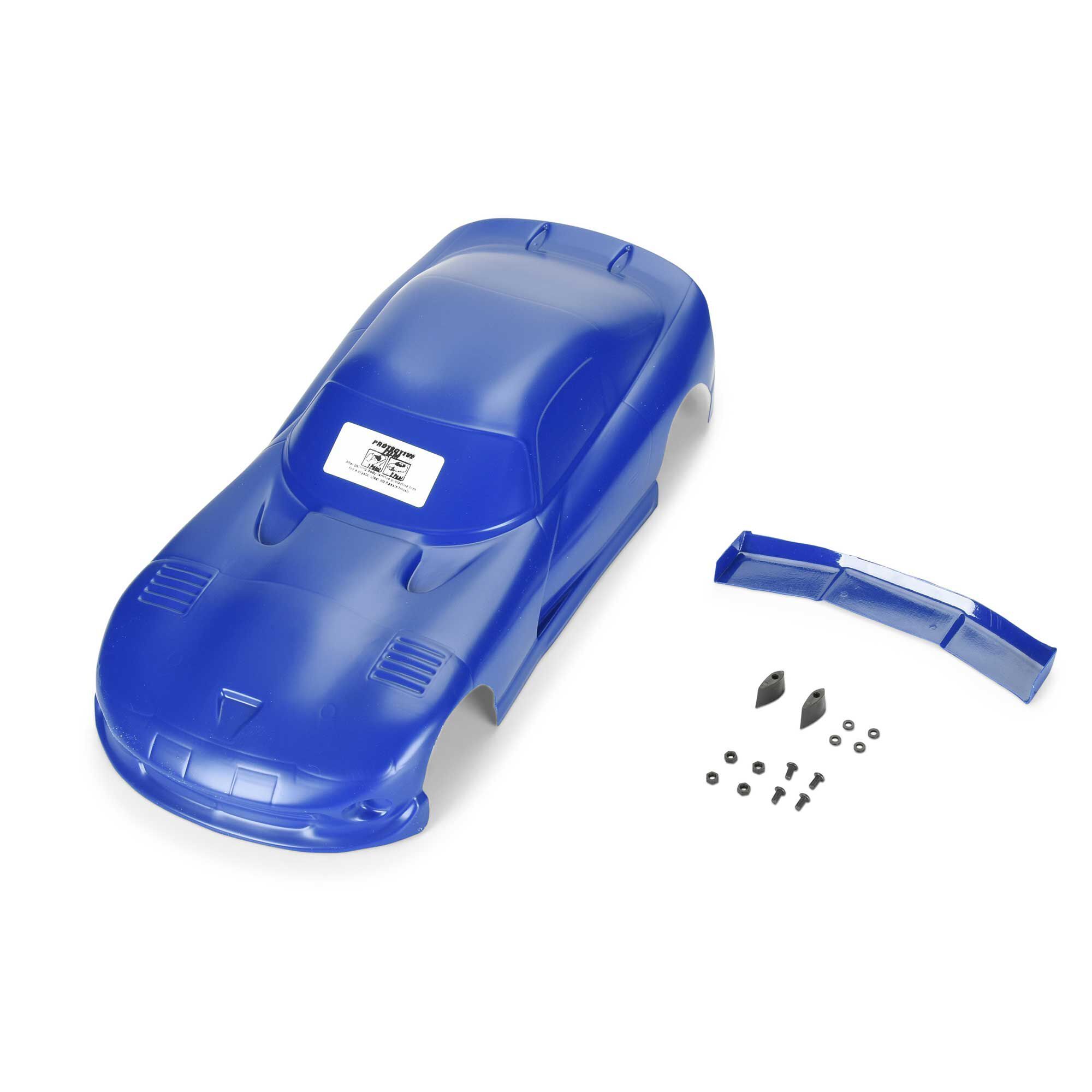 Pro-Line 1/12 Pre-Cut 2002 Dodge Viper GTS Losi Nascar Blue Body Pre-Painted