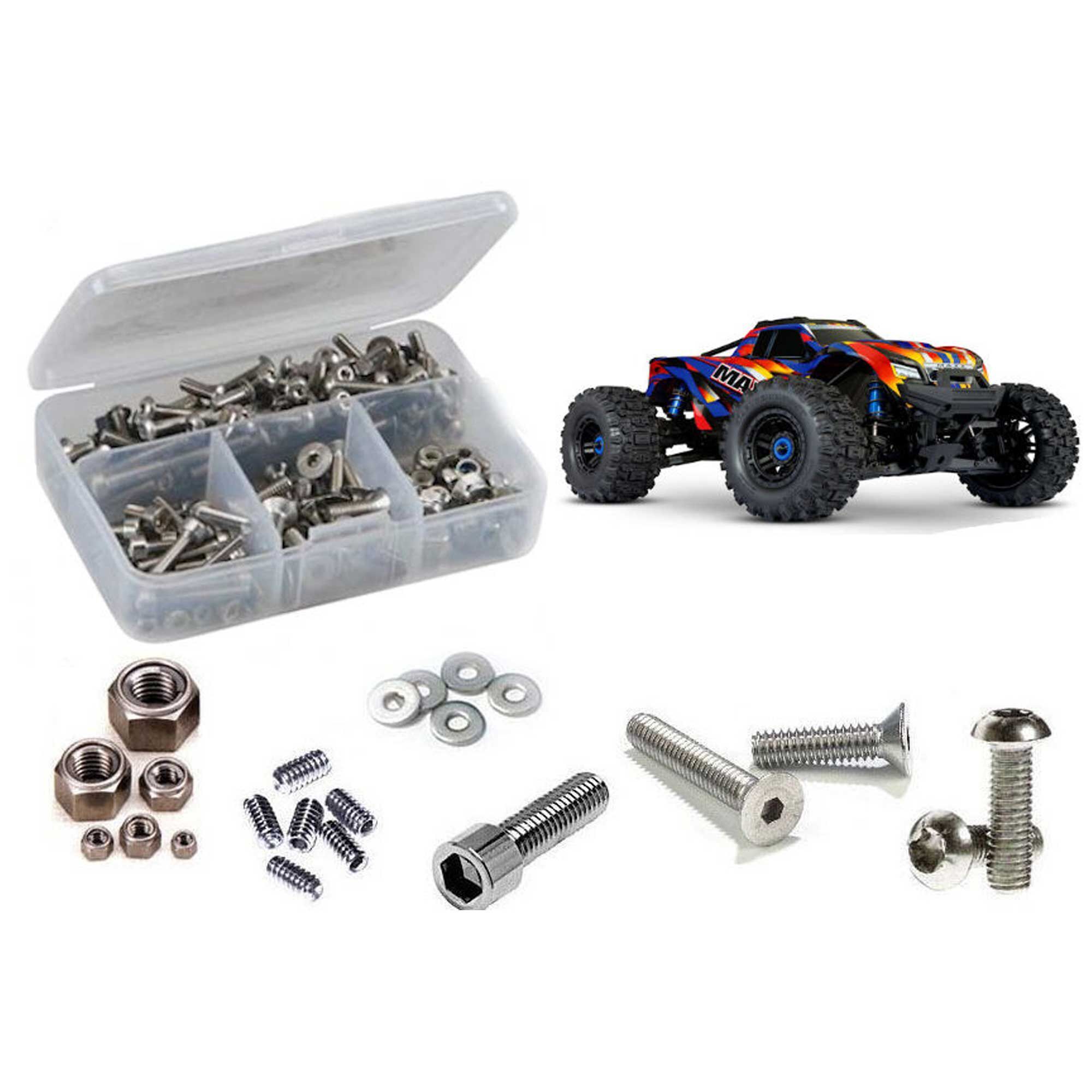 RC Screwz Stainless Steel Screw Kit for Traxxas Maxx/WideMaxx RCZTRA102