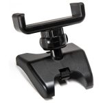 Black RC car remote control holder for premium gaming and racing convenience.