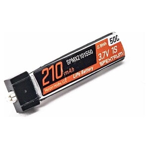 Spektrum 3.7V 210mAh 1S 50C LiPo Battery: JST PH 1.25 Ultra Micro Connector SPMX2101S50