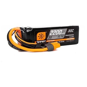 Spektrum 11.1V 2200mAh 3S 30C Smart LiPo Battery: IC3 SPMX22003S30