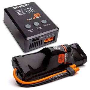 High-performance RC car battery and smart charger for remote control vehicles.