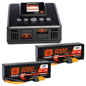 Smart Powerstage 6S Surface Bundle: (2) G2 5000mAh 3S LiPo IC5 & S250 Charger