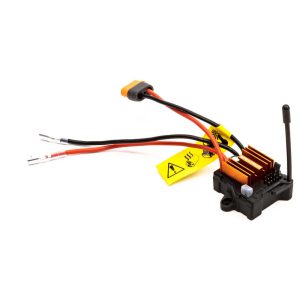 High-performance RC car electronic speed control ESC for hobby racing and off-road vehicles.