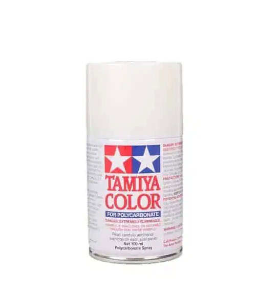 Tamiya Polycarbonate PS-57 Pearl White Aerosol Paint 100ml TAM86057