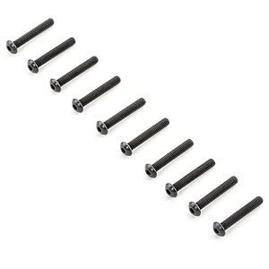 TLR Button Head Screws M4 x 25mm (10) TLR255010