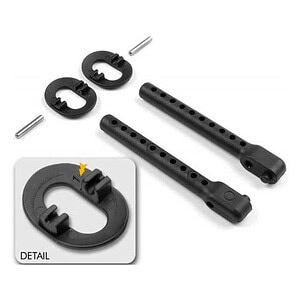 X-Ray Adjustable Rear Body Mount Set (+1mm) XRA301333