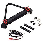 Yeah Racing Aluminum Front Stinger Bumper w/LED Light Black YEA-YA-0548