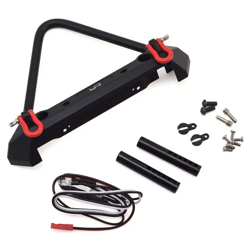 Yeah Racing Aluminum Front Stinger Bumper w/LED Light Black YEA-YA-0548 - yeaya0548__47788-15544964281 Yeah Racing Aluminum Front Stinger Bumper w/LED Light Black YEA-YA-0548