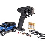 Axial SCX30 Ford Bronco 1/30 4WD RTR Scale Mini Crawler Blue Set