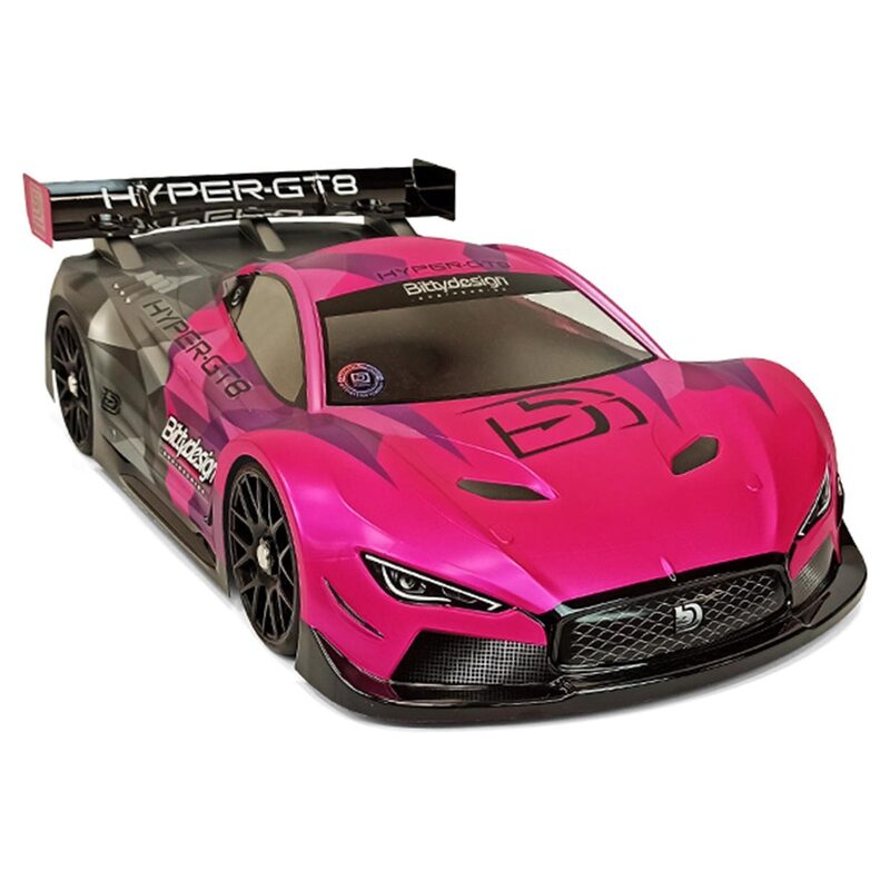 Bittydesign Hyper GT8 1/8 On-Road GT 325mm Wheelbase BDGT8 Body (Clear)