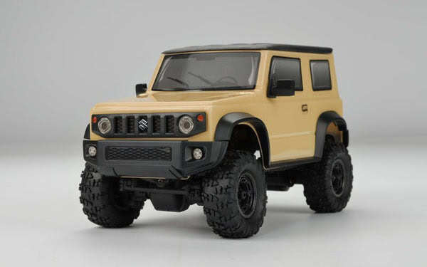 Detailed off-road RC car with rugged tires and realistic design for hobbyists and enthusiasts.