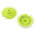 DS Racing Sloped Aero Drift Wheel Cover Flu Lime (2) Drift Element Wheels DSD-AD-AFL-BF