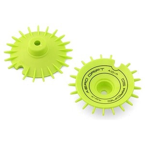 DS Racing Sloped Aero Drift Wheel Cover Flu Lime (2) Drift Element Wheels DSD-AD-AFL-BF