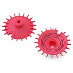 DS Racing Sloped Aero Drift Wheel Cover Flu Pink (2) Drift Element Wheels DSC-AD-AFP-BF